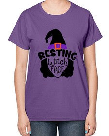 resting witch face 27# - witch-  Ladies T-Shirt