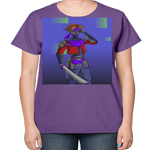 robber bring knife156# - anime-  Ladies T-Shirt