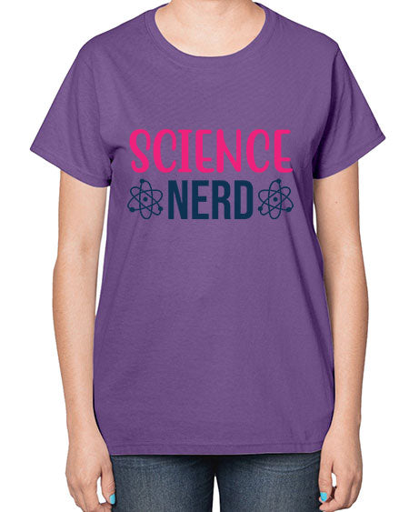 science nerd 65# - general science-  Ladies T-Shirt
