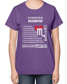 scorpio 456# - scorpio-  Ladies T-Shirt