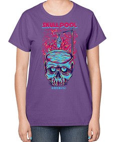 skull pool 1061# - art pop art-  Ladies T-Shirt