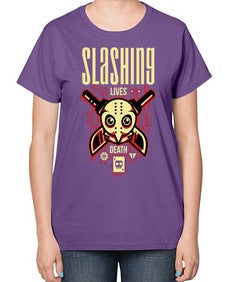 slashing party 1071# - art pop art-  Ladies T-Shirt