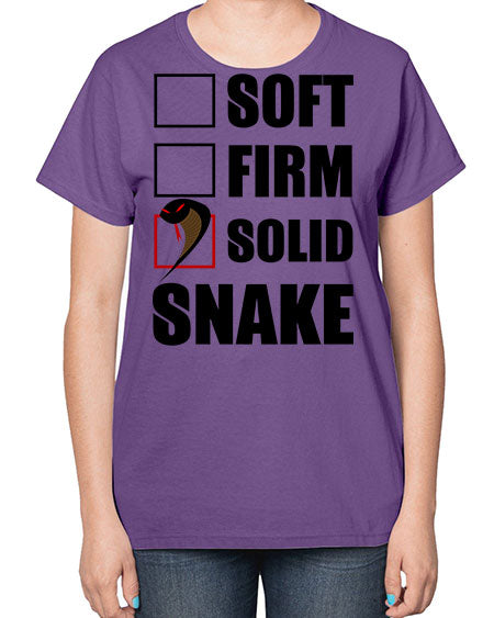 solid snake - snake-  Ladies T-Shirt