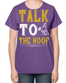 talk to the hoof Style 21# - horse-  Ladies T-Shirt