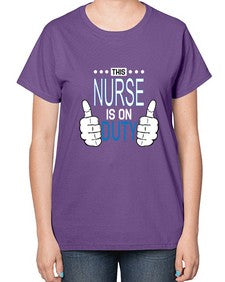 this nurse is on duty1557# - nurse-  Ladies T-Shirt