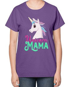unicorn mama 471# - unicorn-  Ladies T-Shirt