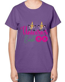 unicorns exist 534# - unicorn-  Ladies T-Shirt