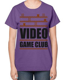 video game club 160# - video games-  Ladies T-Shirt