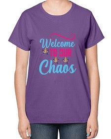 welcome to our chaos 545# - unicorn-  Ladies T-Shirt
