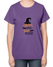 witches gotta stick together 5# - witch-  Ladies T-Shirt