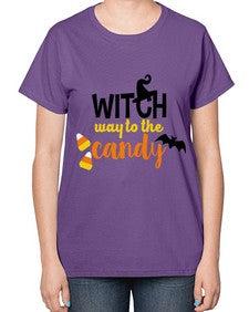 witchwaycandy 4# - witch-  Ladies T-Shirt