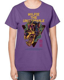wolfie the unstoppable lvrw 1251# - art pop art-  Ladies T-Shirt