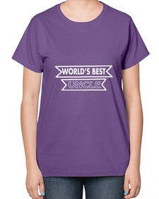 worlds best uncle 698# - uncle-  Ladies T-Shirt