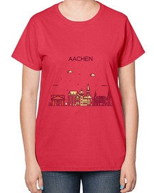 Aachen 262# - cities-  Ladies T-Shirt
