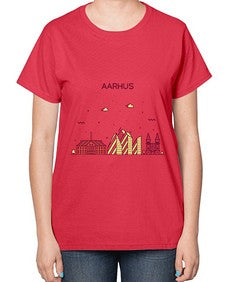 Aarhus 265# - cities-  Ladies T-Shirt