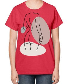 Abstract Shape 195# - art pop art-  Ladies T-Shirt