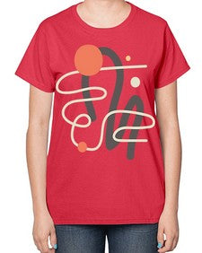 Abstract Shape 198# - art pop art-  Ladies T-Shirt