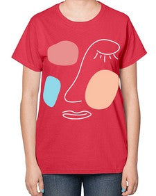 Abstract Shape 201# - art pop art-  Ladies T-Shirt