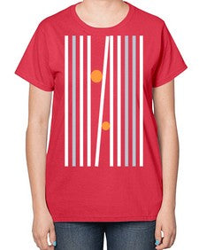 Abstract Shape 202# - art pop art-  Ladies T-Shirt