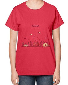 Agra 278# - cities-  Ladies T-Shirt