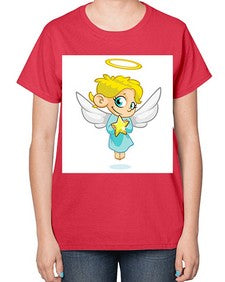 Angel 7# - cartoon general-  Ladies T-Shirt