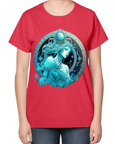Aquarius 63# - aquarius-  Ladies T-Shirt