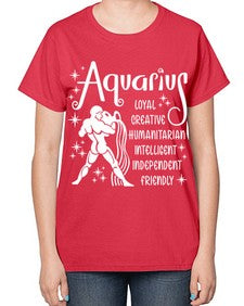 Aquarius 68# - aquarius-  Ladies T-Shirt