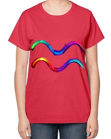 Aquarius 69# - aquarius-  Ladies T-Shirt
