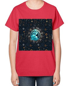 Aquarius Straight 66# - aquarius-  Ladies T-Shirt