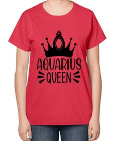 Aquarius queen 73# - aquarius-  Ladies T-Shirt