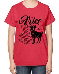 Aries 100# - aries-  Ladies T-Shirt