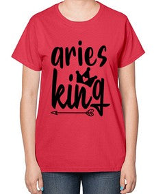 Aries king 108# - aries-  Ladies T-Shirt