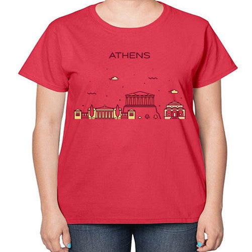 Athens 369# - cities-  Ladies T-Shirt