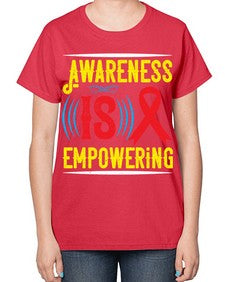 Awareness is empowering Style 6# - Self awareness-  Ladies T-Shirt