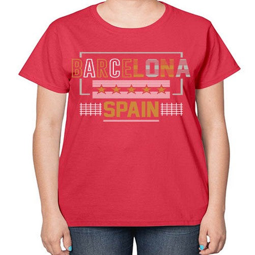 Barcelona 414# - cities-  Ladies T-Shirt