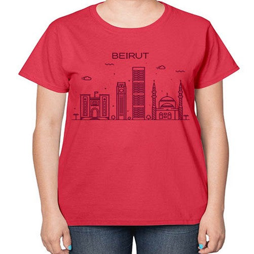 Beirut 430# - cities-  Ladies T-Shirt