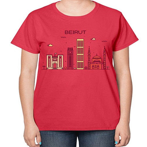 Beirut 432# - cities-  Ladies T-Shirt