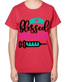 Blessed Nurse Style Style 630# - nurse-  Ladies T-Shirt