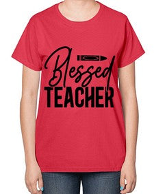 Blessed teacher 632# - teacher-  Ladies T-Shirt