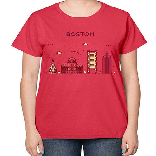 Boston 481# - cities-  Ladies T-Shirt