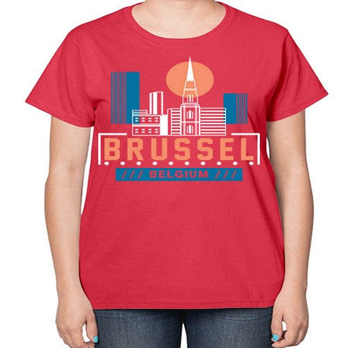 Brussel 504# - cities-  Ladies T-Shirt