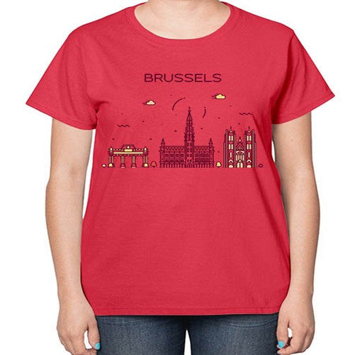 Brussels 508# - cities-  Ladies T-Shirt