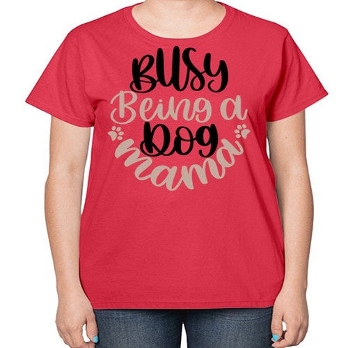 Busy Being A Dog Style 32# - dogs-  Ladies T-Shirt