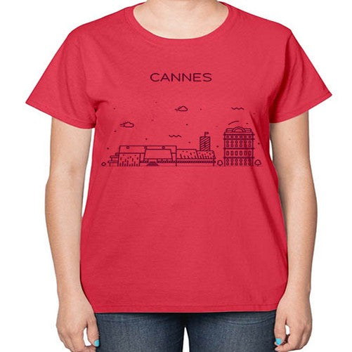 Cannes 543# - cities-  Ladies T-Shirt