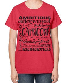 Capricorn 566# - capricorn-  Ladies T-Shirt
