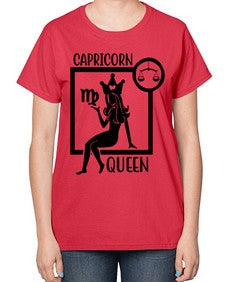 Capricorn queen 194# - capricorn-  Ladies T-Shirt