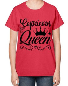 Capricorn queen 196# - capricorn-  Ladies T-Shirt