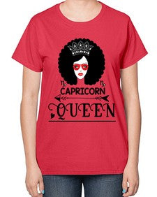 Capricorn queen 197# - capricorn-  Ladies T-Shirt