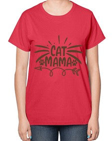 Cat Mama Style 5# - cats-  Ladies T-Shirt