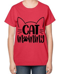 Cat Mommy Style 88# - cats-  Ladies T-Shirt